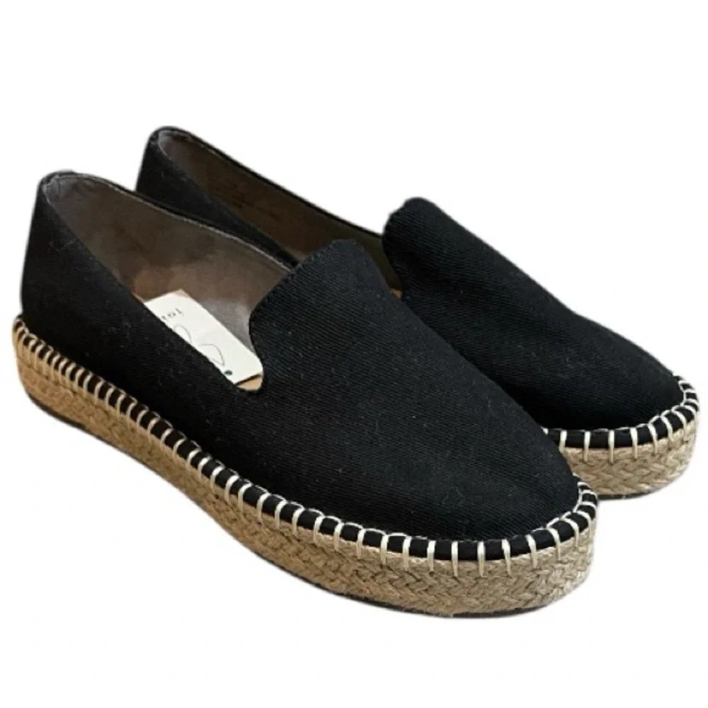 JOIE CARA MEMORY FOAM PLATFORM ESPADRILLES BLACK SIZE 8 NEW WITH TAG